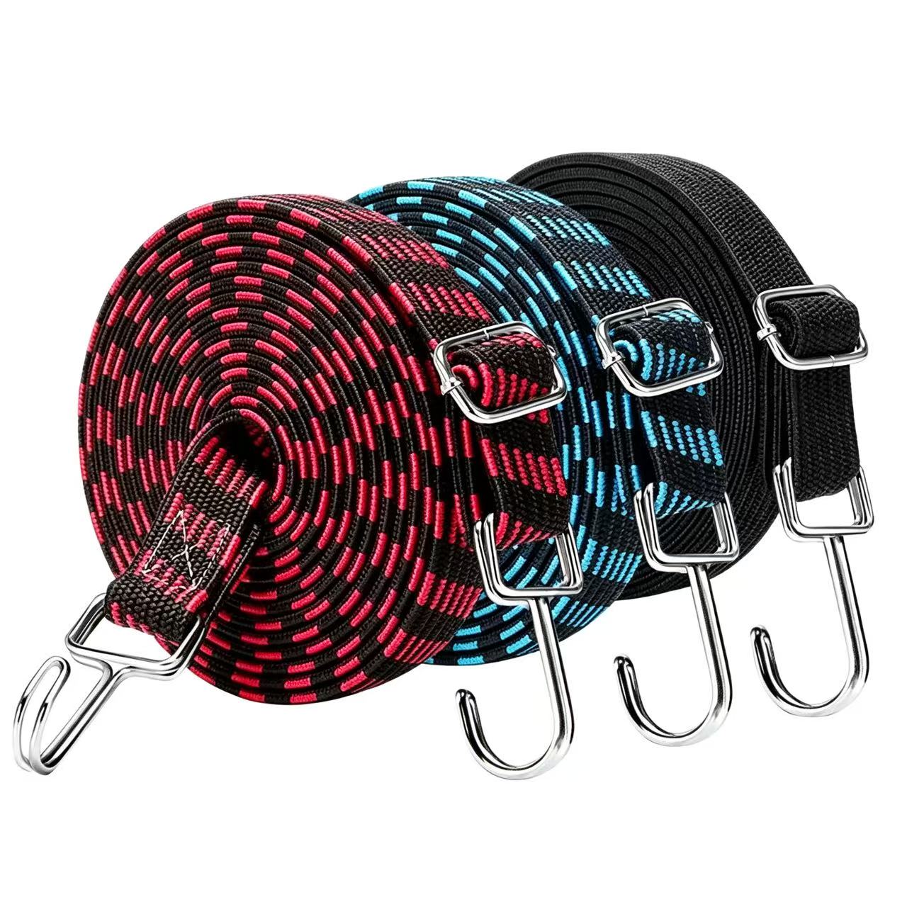 Jump Rope - 1-2 Meter Verstellbarer Gummiseil-Gürtelhaken, Robuster Elastischer