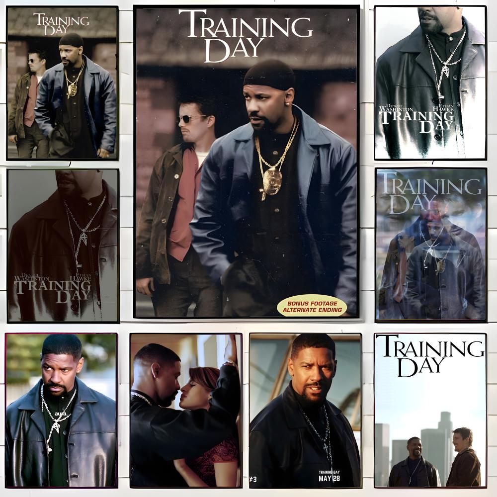 Sports Equipment Poster - Film-Verbrechensfilm T-Training Day Poster Wandkunstdruck Dekoratives