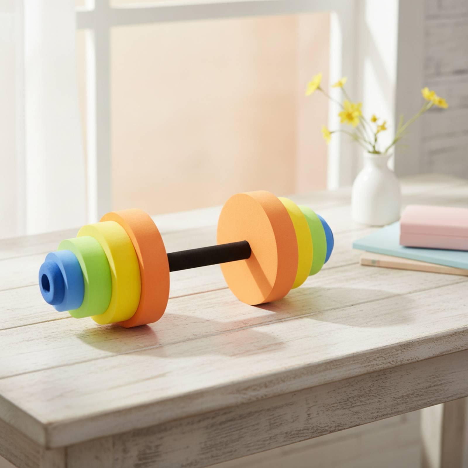 Dumbbell Set - Kinder-Schaumstoff-Hantelset mit Regenbogen-Gewichten für Kleinkinder-Übungen und