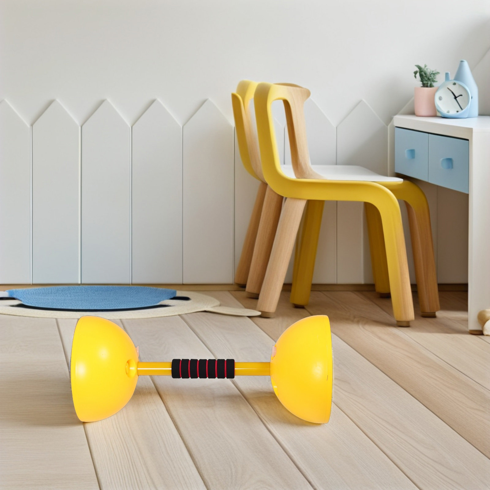 Dumbbell Set - Kinder-Plastik-Hantel- und Langhantel-Set für sensorisches Spiel,