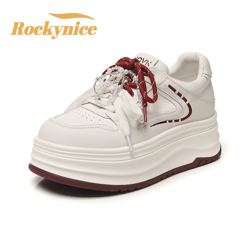 Skateboard - 7CM Hohe Plateau-Sneaker für Damen, Lässige