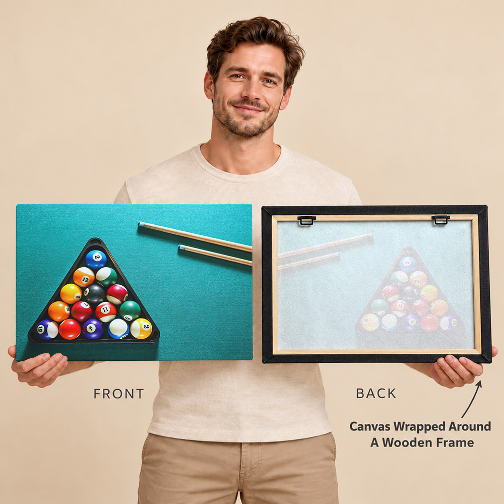 Billardkugeln, Billardqueues,  – Sports Equipment Poster Bewertung und Preis